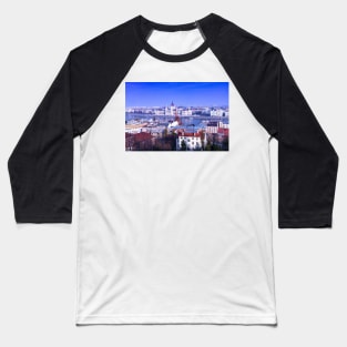 Hungarian Parliament from the Buda Side of Budapest Baseball T-Shirt